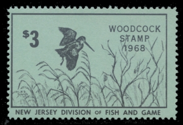 Picture of 1968 New Jersey Woodcock Stamp