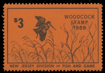 Picture of 1969 New Jersey Woodcock Stamp