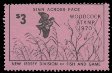 Picture of 1970 New Jersey Woodcock Stamp