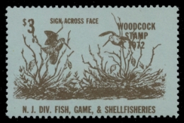 Picture of 1972 New Jersey Woodcock Stamp