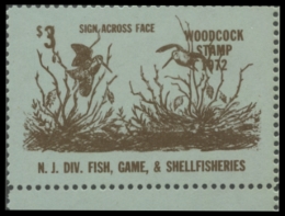 Picture of 1972 New Jersey Woodcock Stamp