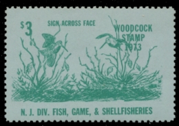 Picture of 1973 New Jersey Woodcock Stamp