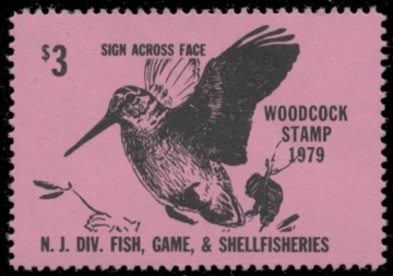 Picture of 1979 New Jersey Woodcock Stamp