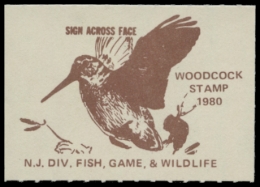 Picture of 1980 New Jersey Woodcock Stamp