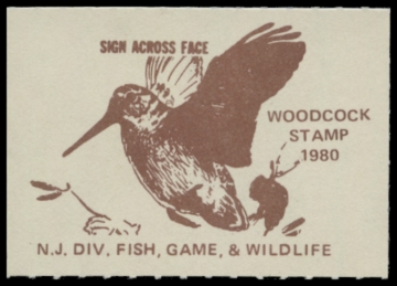 Picture of 1980 New Jersey Woodcock Stamp