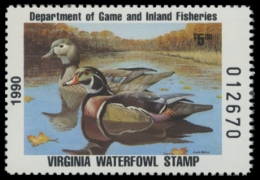 Picture of 1990 Virginia Duck Stamp