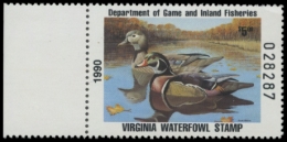 Picture of 1990 Virginia Duck Stamp