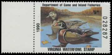 Picture of 1990 Virginia Duck Stamp