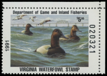 Picture of 1991 Virginia Duck Stamp
