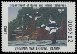 Picture of 1992 Virginia Duck Stamp