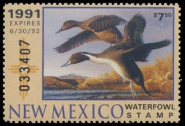 Picture of 1991 New Mexico Duck Stamp - First of State