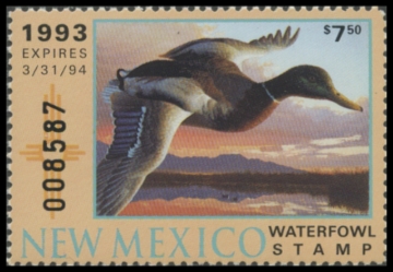 Picture of 1993 New Mexico Duck Stamp