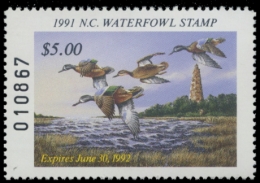 Picture of 1991 North Carolina Duck Stamp