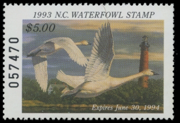 Picture of 1993 North Carolina Duck Stamp