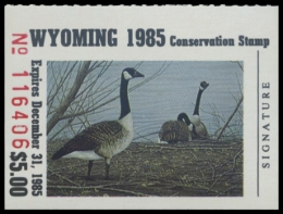 Picture of 1985 Wyoming Duck Stamp