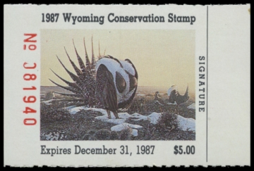 Picture of 1987 Wyoming Duck Stamp