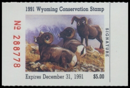 Picture of 1991 Wyoming Duck Stamp