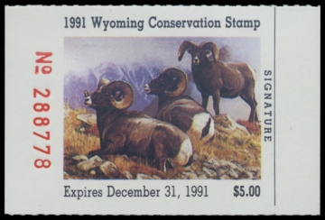 Picture of 1991 Wyoming Duck Stamp