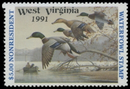Picture of 1991 West Virginia Duck Stamp
