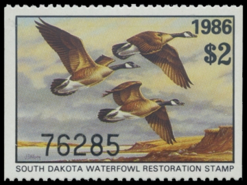 Picture of 1986 South Dakota Duck Stamp