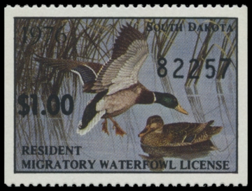 Picture of 1976 South Dakota Duck Stamp - First of State