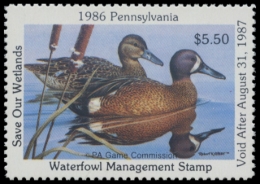 Picture of 1986 Pennsylvania Duck Stamp