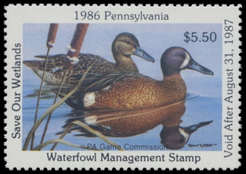 Picture of 1986 Pennsylvania Duck Stamp