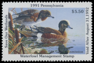 Picture of 1991 Pennsylvania Duck Stamp