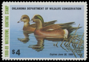 Picture of 1988 Oklahoma Duck Stamp