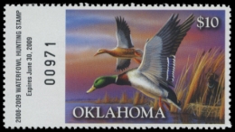 Picture of 2008 Oklahoma Duck Stamp
