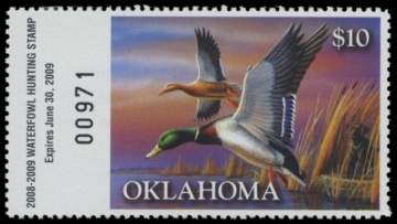 Picture of 2008 Oklahoma Duck Stamp