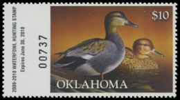 Picture of 2009 Oklahoma Duck Stamp