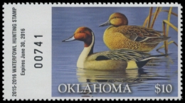 Picture of 2015 Oklahoma Duck Stamp