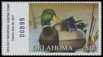 Picture of 2016 Oklahoma Duck Stamp