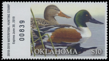 Picture of 2018 Oklahoma Duck Stamp