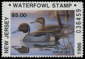 Picture of 1986 New Jersey Duck Stamp