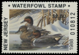 Picture of 1988 New Jersey Duck Stamp