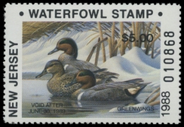 Picture of 1988 New Jersey Duck Stamp