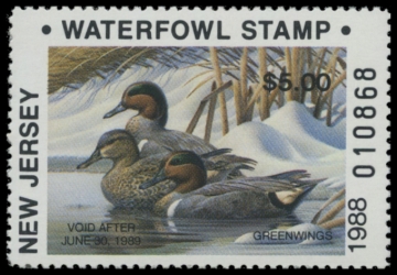 Picture of 1988 New Jersey Duck Stamp