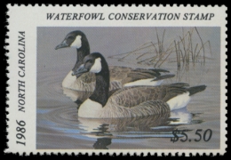 Picture of 1986 North Carolina Duck Stamp
