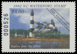 Picture of 1992 North Carolina Duck Stamp