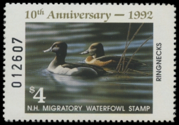 Picture of 1992 New Hampshire Duck Stamp