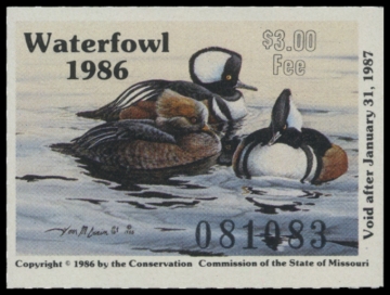 Picture of 1986 Missouri Duck Stamp