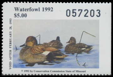 Picture of 1992 Missouri Duck Stamp