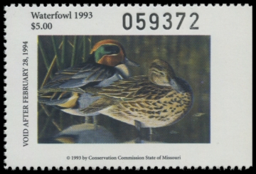 Picture of 1993 Missouri Duck Stamp