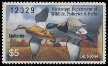 Picture of 1993 Mississippi Duck Stamp