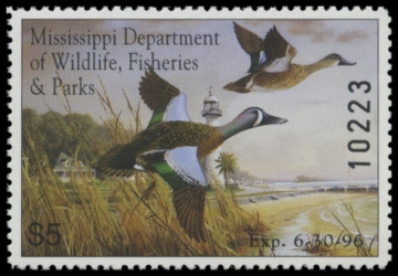 Picture of 1995 Mississippi Duck Stamp