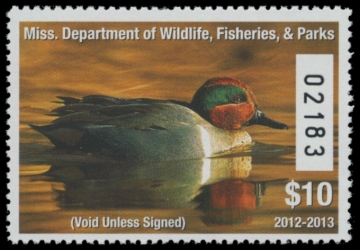 Picture of 2012 Mississippi Duck Stamp