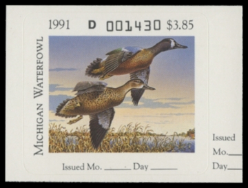 Picture of 1991 Michigan Duck Stamp