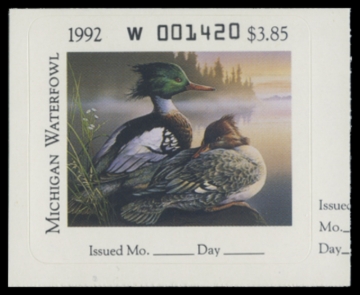 Picture of 1992 Michigan Duck Stamp
